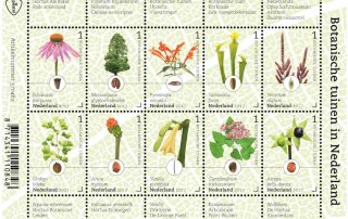 postzegels botanische tuinen