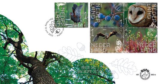 Nieuwe serie postzegels ter ere van de natuur