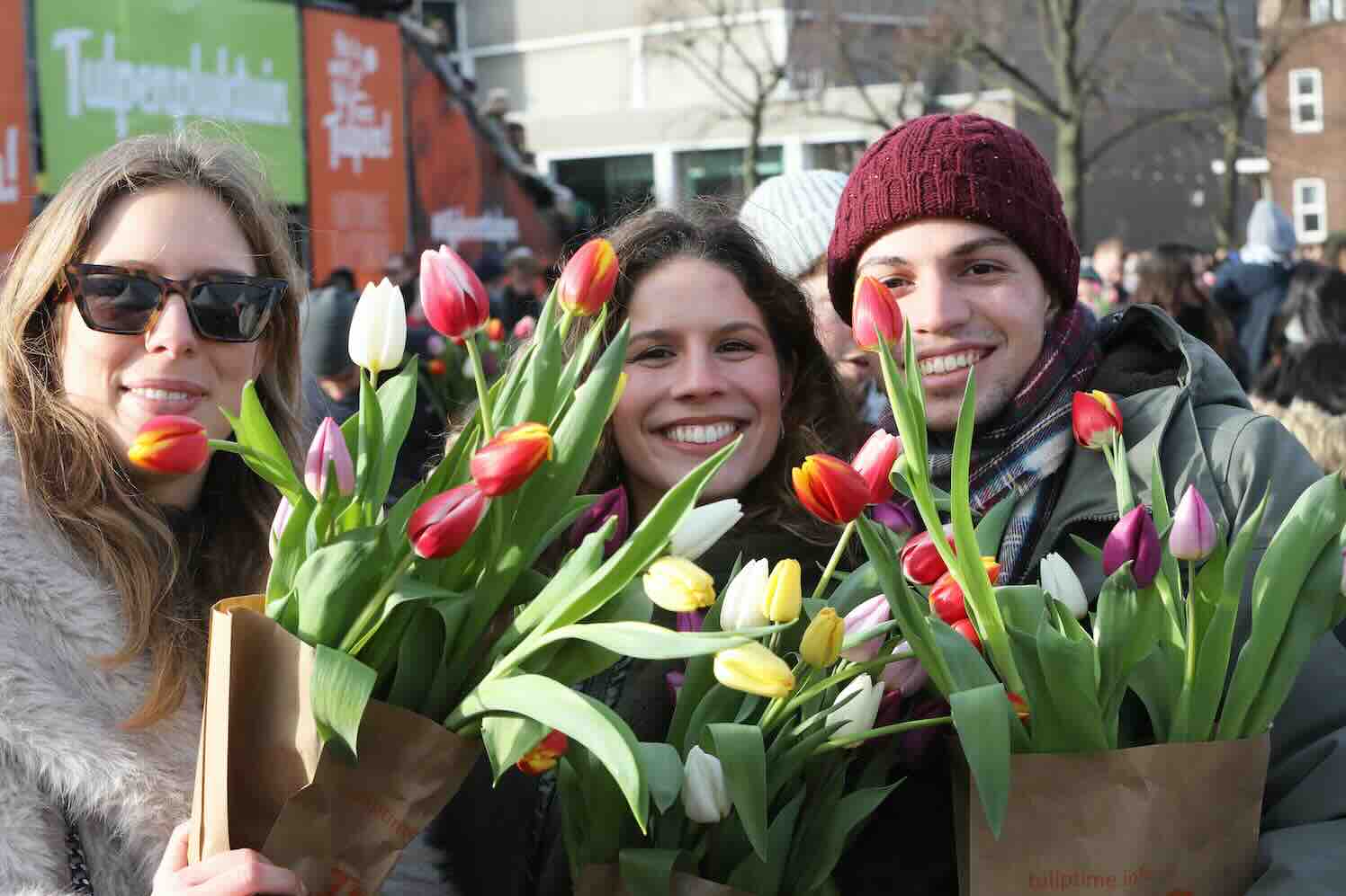 13e editie van feestdag van de tulp in Amsterdam