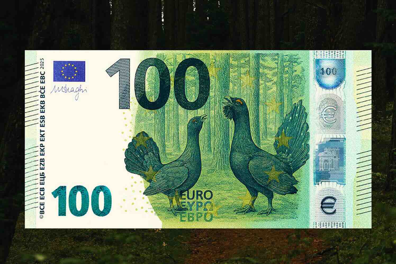 Litouwse auwerhoen beeldmerk voor behoud biodiversiteit