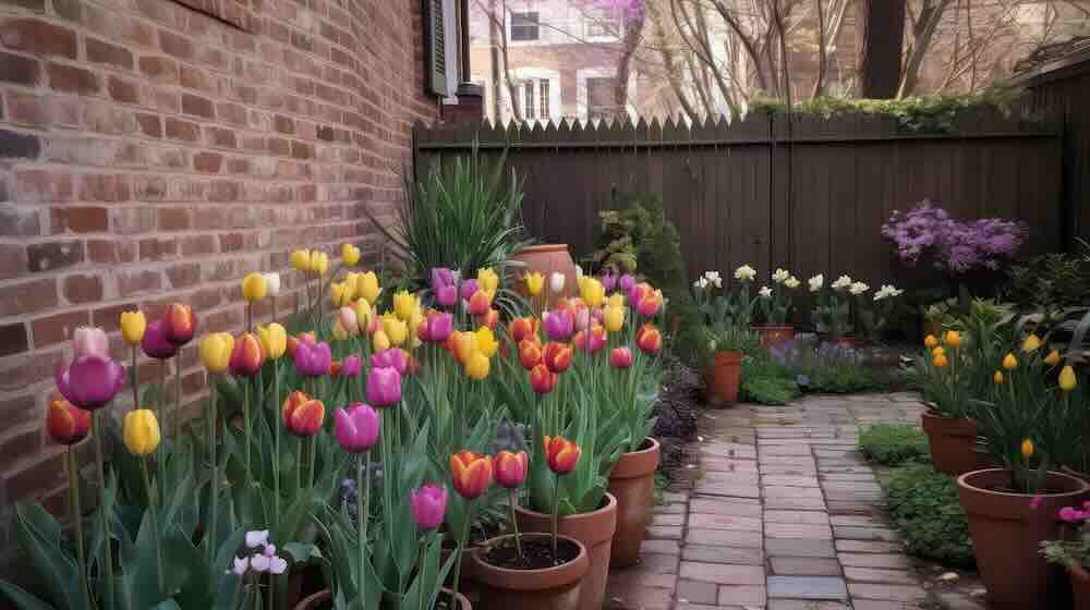 tulip-garden-stadstuin Metamorfose van een kleine stadstuin