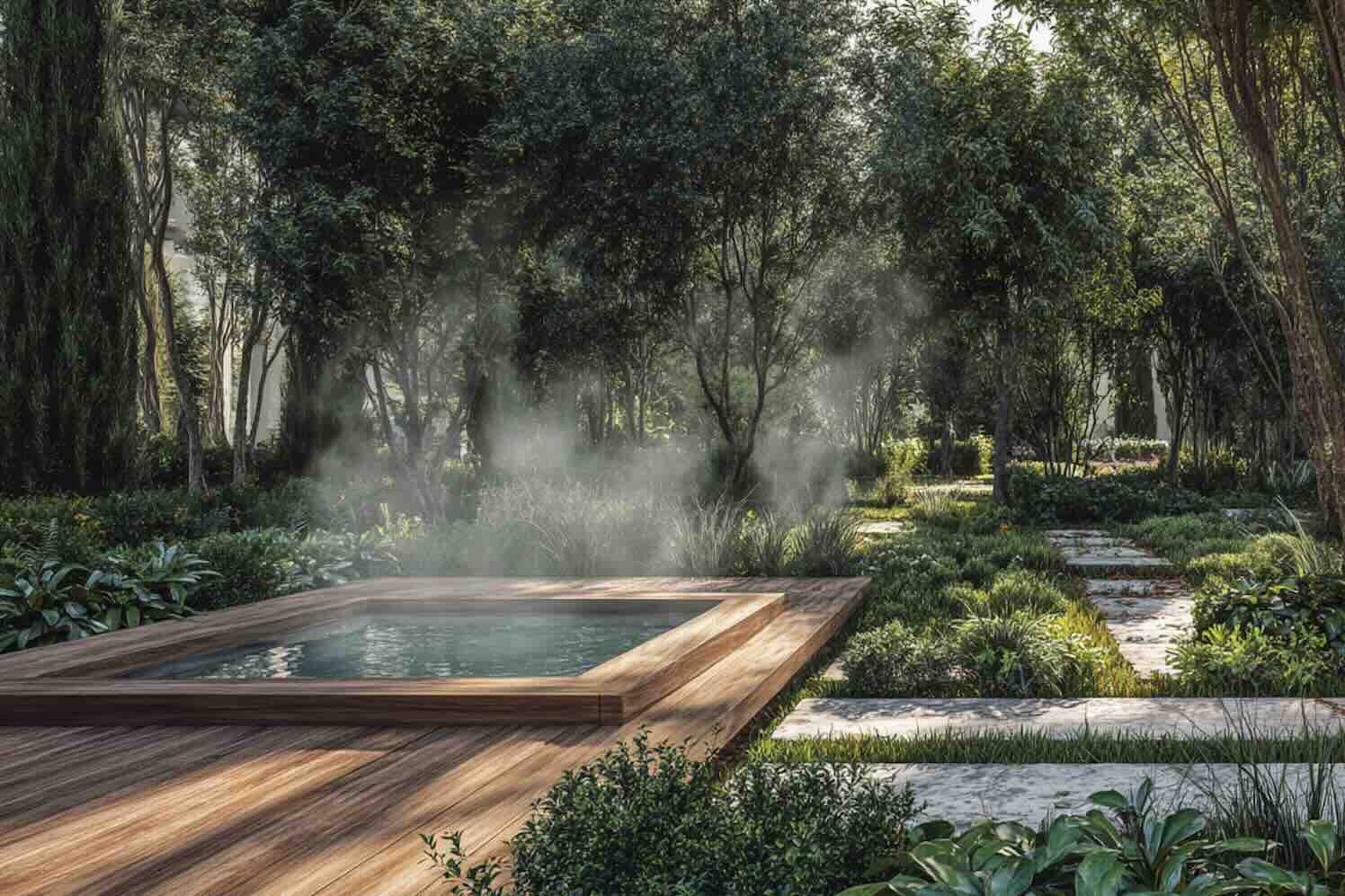 laurier-wellnesstuininrichtenonlinegroen Een wellnesstuin maken met een Portugese laurierhaag, hoe doe je dat?