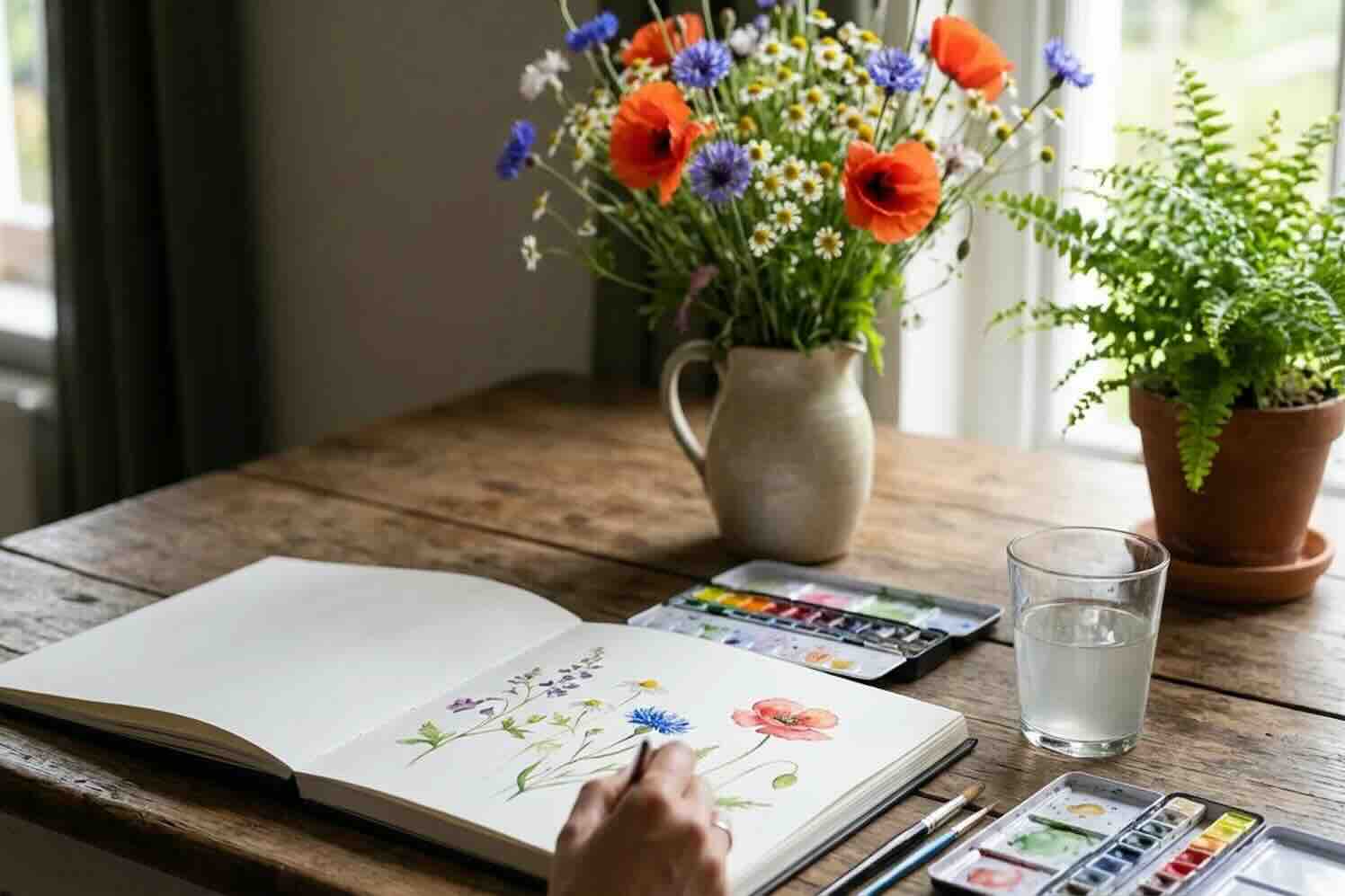 Creatief zijn met een hobby: bloemen, kies je groene moment