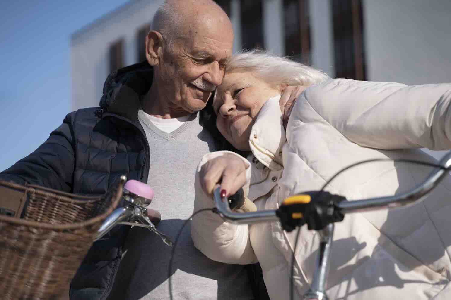Samen op de fiets, met de wind om het hoofd