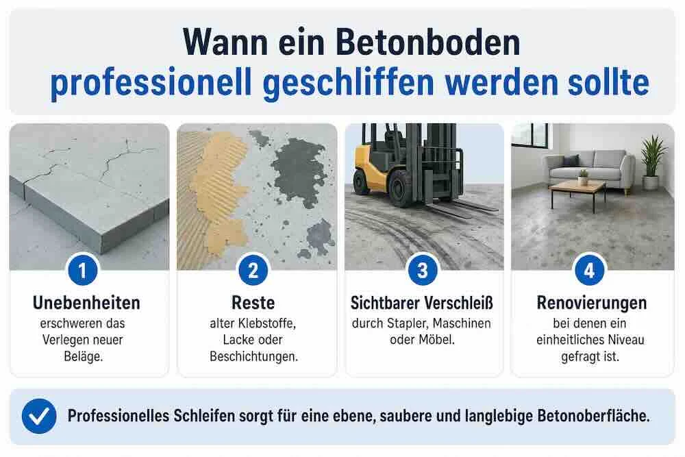 Betonnen vloer schuren in Roermond: zo werkt het
