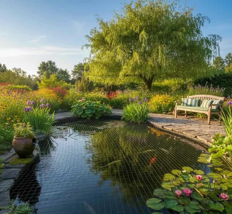 vijvernet Kies het juiste net of doek voor jouw tuin